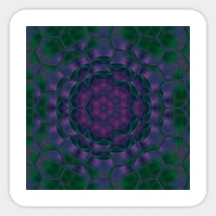 Aurora Borealis Mandala Night Sky Sticker